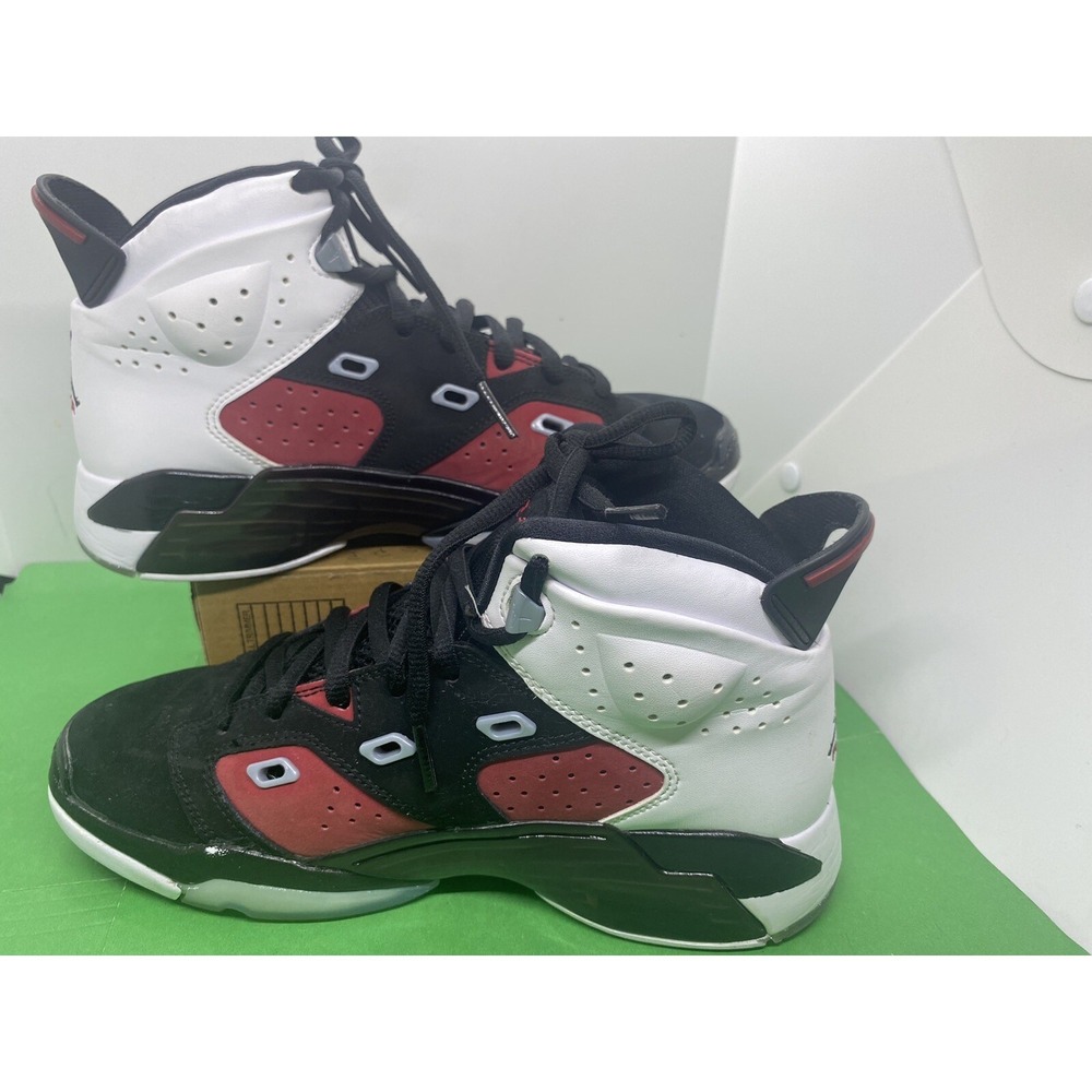Nike Jordan Black Carmine White Grade School DM1159-006 Shoes Sz 6.5Y- Women's 8